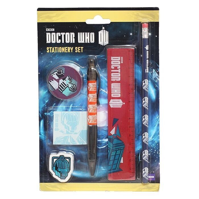 Wholesale Joblot Pack of 6 Dr Who 6 Piece stationery Sets