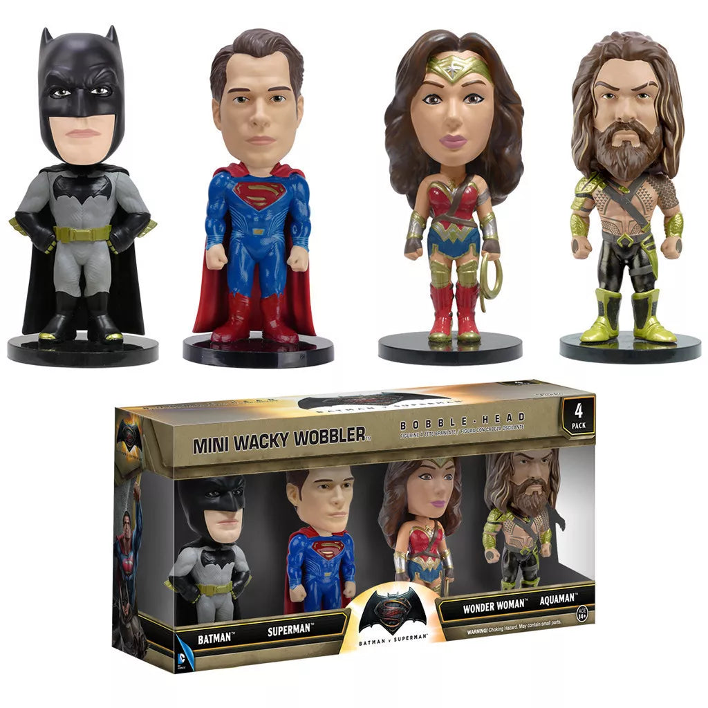 Funko - Wacky Wobbler - Batman V Superman - 4 Pack Mini