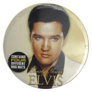 Elvis Presley Coaster Set in Tin