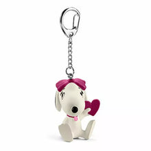 Carica l&#39;immagine nel visualizzatore di Gallery, Wholesale Joblot - 8 Peanuts Snoopy Belle Figure with Heart Keyring Keychain
