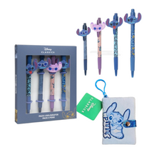 Afbeelding in Gallery-weergave laden, Disney Stitch or Angel Mini Plush Notebook and Pen Set
