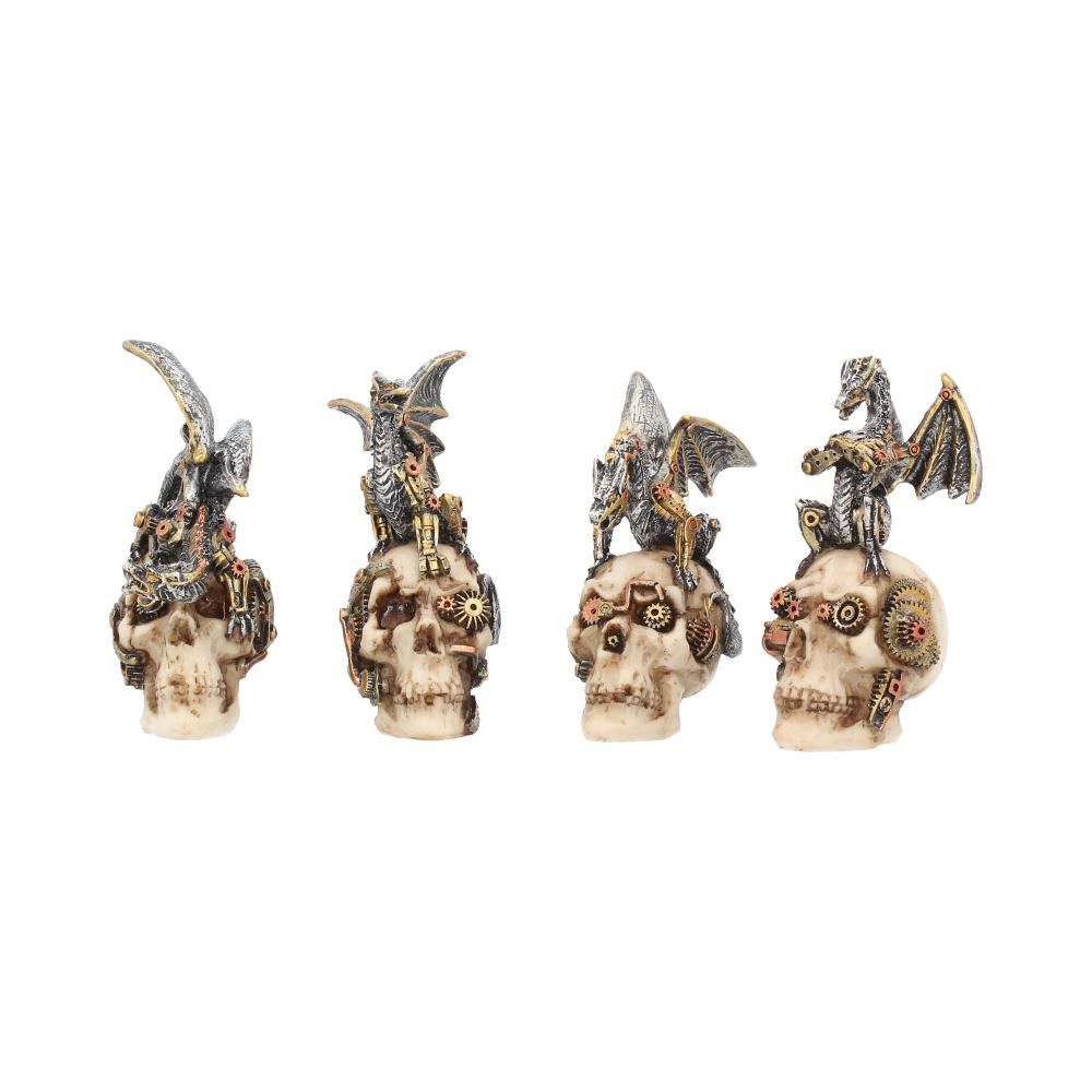 Mind Machines Steampunk Dragons & Skulls 10.5cm (Set of 4)