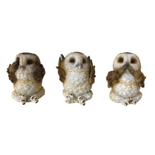 Afbeelding in Gallery-weergave laden, Three Wise Brown Owls 7.5cm
