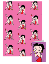 Carica l&#39;immagine nel visualizzatore di Gallery, Betty Boop Gift Wrapping Paper with Gift Tag &amp; Card
