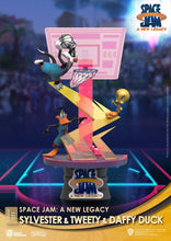 Cargar imagen en el visor de la galería, Space Jam: A New Legacy D-Stage PVC Diorama Sylvester &amp; Tweety &amp; Daffy Duck New Version 15 cm
