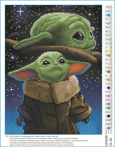 Wholesale Joblot pack of 6 Cross Stitch Kit Star Wars Yoda