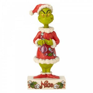Jim Shore Grinch Figurine - Two-sided Naughty/Nice - The Celebrity Gift Company