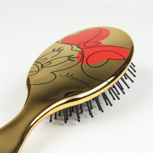 Disney Minnie Mouse Gold Hairbrush - The Celebrity Gift Company