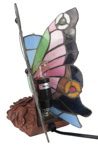 Tiffany Style Table Lamp Butterfly Glass Shade
