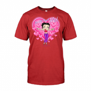 Betty Boop Red T-Shirt - "It's All About Me" - The Celebrity Gift Company