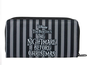 The Nightmare Before Christmas NBX Jack & Sally Black Zipped Purse