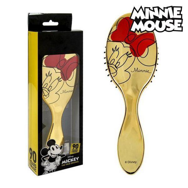 Disney Minnie Mouse Gold Hairbrush - The Celebrity Gift Company