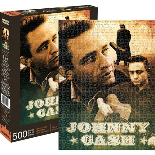 Johnny Cash 500-Piece Jigsaw Puzzle - The Celebrity Gift Company