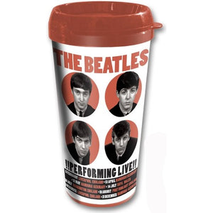 The Beatles Travel Mug, Official Licensed, 1962 Performing Live - The Celebrity Gift Company