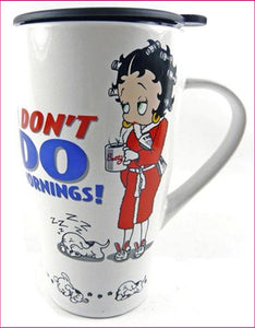 Betty Boop Ceramic Travel Mug - Mornings