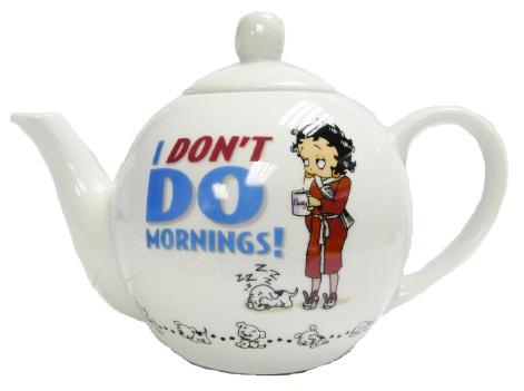 Betty Boop Teapot - I Don't Do Mornings - The Celebrity Gift Company