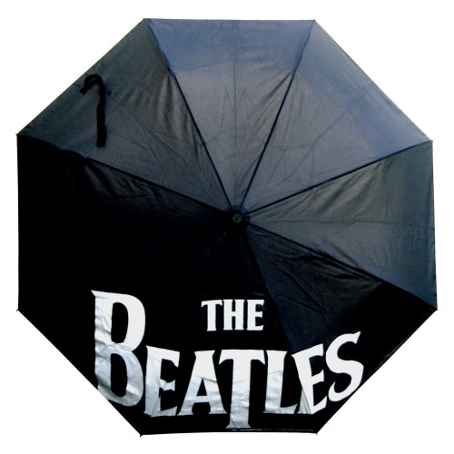 The Beatles Umbrella: Drop T Logo With Retractable Fitting - The Celebrity Gift Company