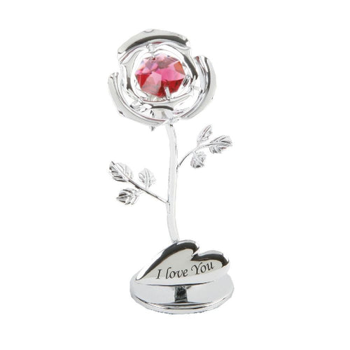 Swarovski Crystal Rose - I Love You - The Celebrity Gift Company