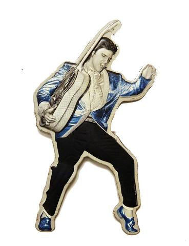 Elvis Presley Metal  Sign - Blue Suede Shoes Die-cut - The Celebrity Gift Company
