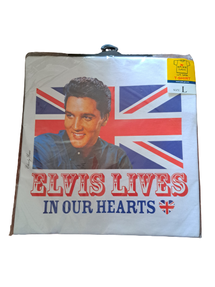 Elvis Presley T-Shirt - Elvis Lives in Our Hearts - Size Large