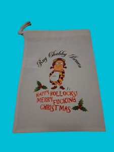 Roy "Chubby" Brown Draw String Christmas Gift Bag