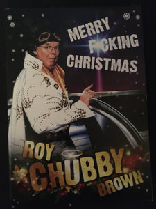 Roy "Chubby" Brown Gift Set - Keyring, Bar Blade, Badge & Xmas Card