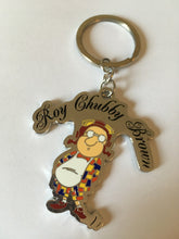 Load image into Gallery viewer, Roy &quot;Chubby&quot; Brown Metal Keyring &amp; Lapel Pin - The Celebrity Gift Company
