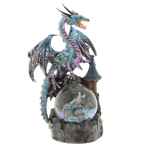 Mystic Legends blue dragon figurine on Waterball
