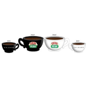 Friends Black and White Central Perk Ceramic Salt & Pepper Shakers - The Celebrity Gift Company