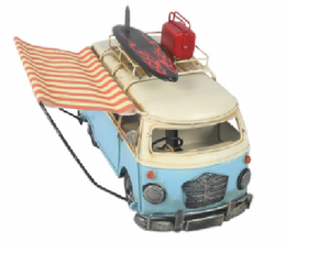 Metal Camper Van with Canopy 28cm