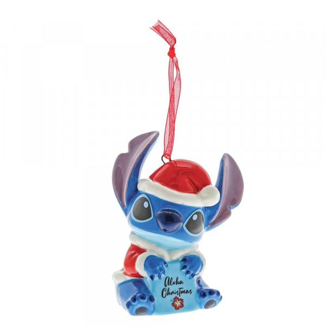 Aloha Christmas (Stitch Hanging Ornament) by Enchanting Disney Collection