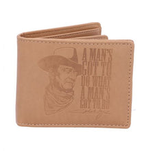 Carica l&#39;immagine nel visualizzatore di Gallery, John Wayne Wallet &#39;A Mans Got To Do What A Mans Got To Do&#39; - The Celebrity Gift Company

