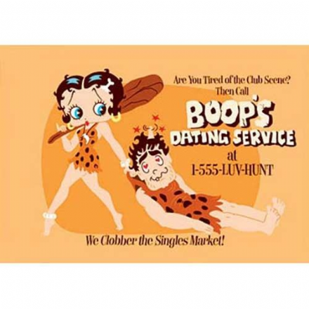 Betty Boop Metal Sign 'Dating' - The Celebrity Gift Company