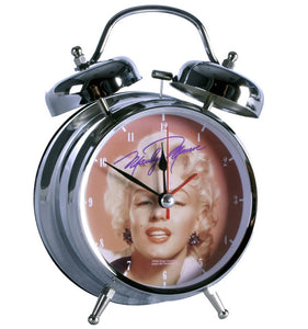 Marilyn Monroe 4" Double Bell Alarm Clock - The Celebrity Gift Company