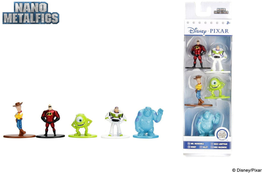 Disney Pixar Nano Metalfigs Die-Cast Mini-Figures 5-Pack - The Celebrity Gift Company