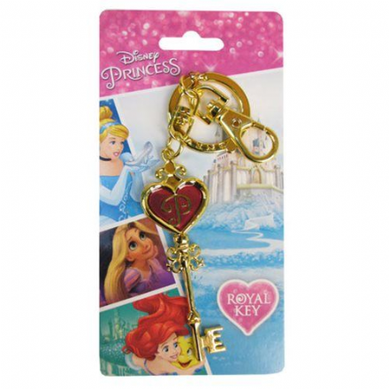 Disney Princesses Pewter Key and Key Chain - The Celebrity Gift Company