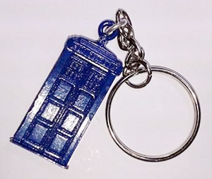 Doctor Who TARDIS Pewter Keyring - The Celebrity Gift Company