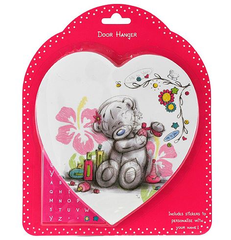 Me To You Personalised Name Door Hanger Bedroom Heart Wall Plaque - The Celebrity Gift Company