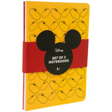 Load image into Gallery viewer, Mickey Mouse Notebook Set of 3 - The Celebrity Gift Company
