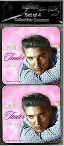 Elvis Presley Coasters Love Me Tender - Set of 4 - The Celebrity Gift Company