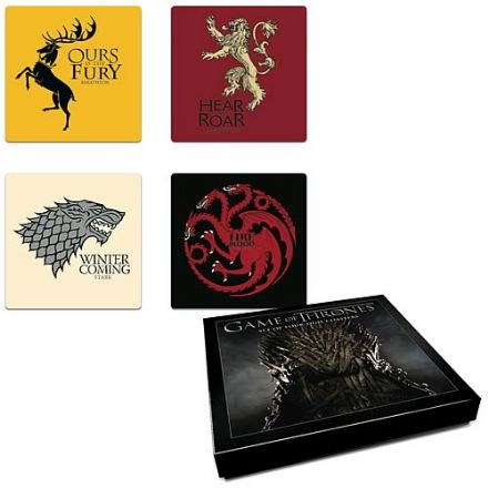 Game of Thrones House Coaster Set - The Celebrity Gift Company