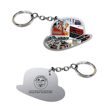 Cargar imagen en el visor de la galería, LAUREL &amp; HARDY METAL KEYRING - The Celebrity Gift Company
