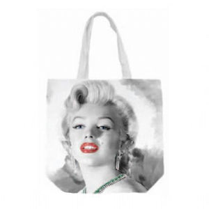Marilyn Monroe Red Lips Canvas Tote Bag - The Celebrity Gift Company
