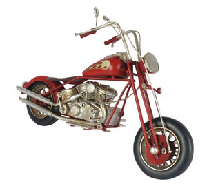 Metal Chopper Motorcycle - 28cm