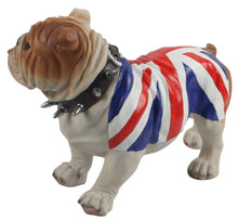 Charger l&#39;image dans la galerie, British Bulldog Union Jack with Spiked Collar Standing
