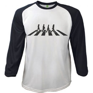 The Beatles Men's Raglan Tee: Abbey Road Crossing (XX-Large) - The Celebrity Gift Company