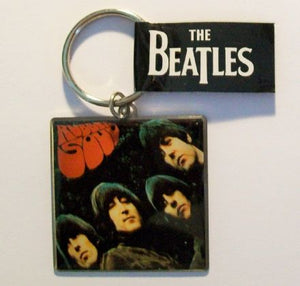 The Beatles – Rubber Soul – Album Cover Metal Keyring - The Celebrity Gift Company