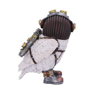 Steampunk The Aviator Pilot Snowy Owl Figurine 21cm
