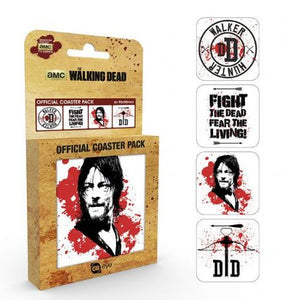 Walking Dead Coaster 4-pack Daryl - The Celebrity Gift Company