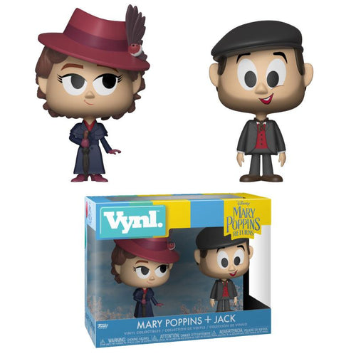 Mary Poppins 2018 VYNL Vinyl Figures 2-Pack Mary & Jack the Lamplighter 10 cm - The Celebrity Gift Company